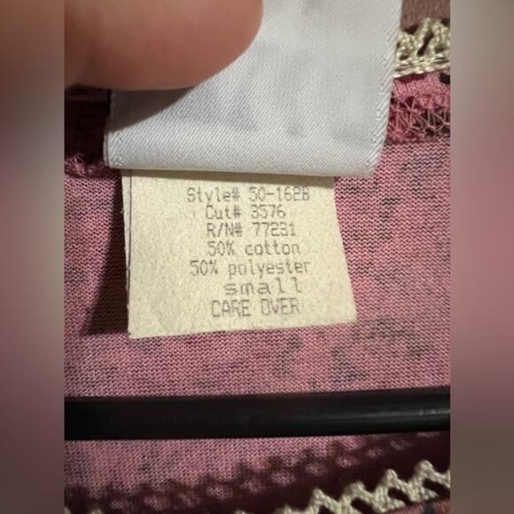 Biacci | Vintage Pink Floral 3/4 Sleeve Top - Picture 7 of 7